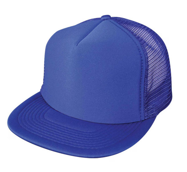 Solid 5 Panel Mesh Trucker Hat
