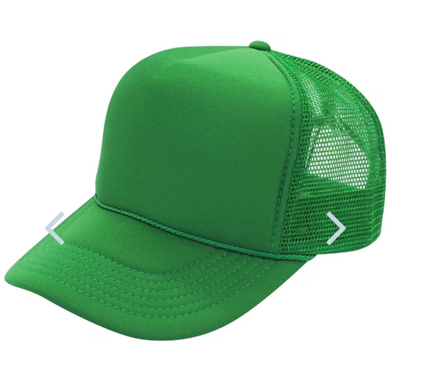 Solid 5 Panel Mesh Trucker Hat