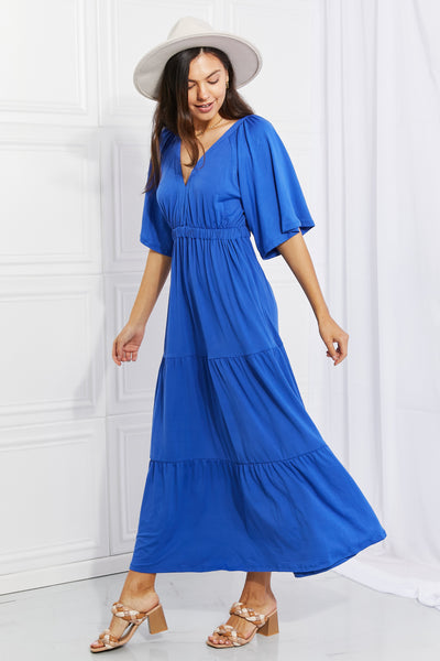 My Muse Flare Sleeve Tiered Maxi Dress