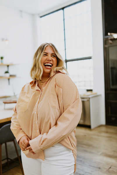 Easy On The Eyes Striped Button Up