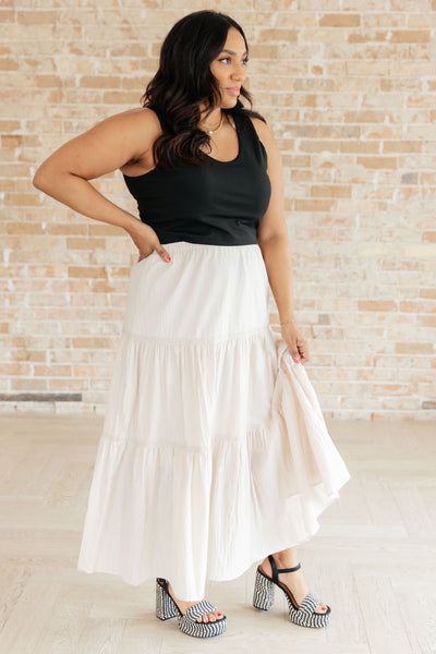 Let It Begin Tiered Maxi Skirt