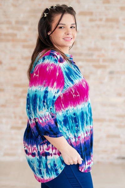 Little Lovely Blouse in Tie Dye