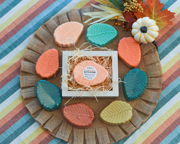 Fall Leaf Bath Bombs - Oily BlendsFall Leaf Bath Bombs