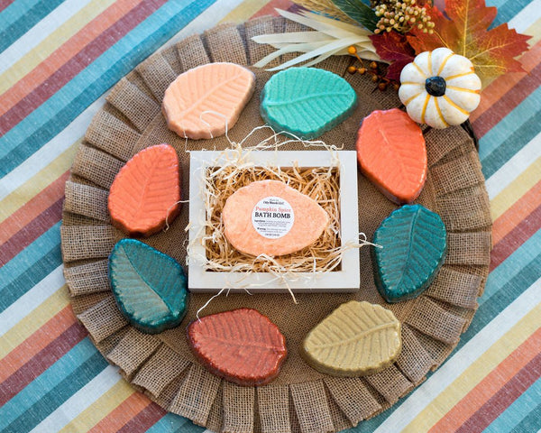 Fall Leaf Bath Bombs - Oily BlendsFall Leaf Bath Bombs