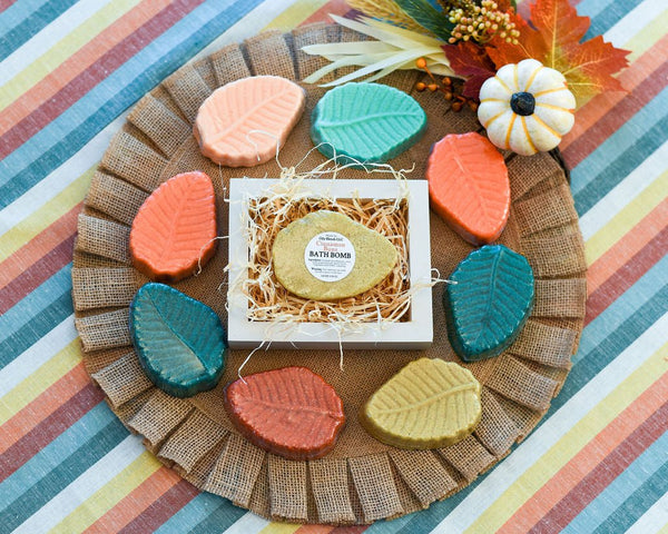 Fall Leaf Bath Bombs - Oily BlendsFall Leaf Bath Bombs