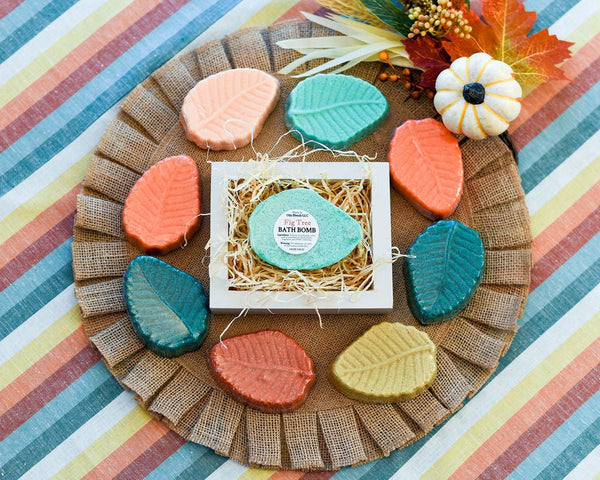 Fall Leaf Bath Bombs - Oily BlendsFall Leaf Bath Bombs