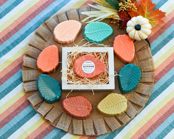 Fall Leaf Bath Bombs - Oily BlendsFall Leaf Bath Bombs