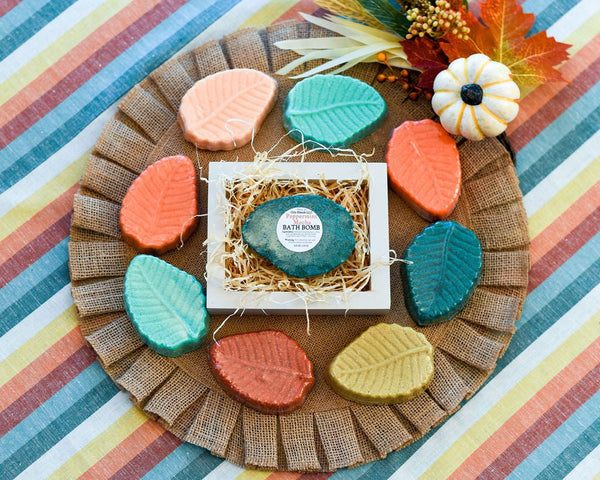 Fall Leaf Bath Bombs - Oily BlendsFall Leaf Bath Bombs