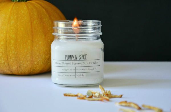 Fall Scented Candles - 50 Hour Burn Time Soy Wax Candles - Oily BlendsFall Scented Candles - 50 Hour Burn Time Soy Wax Candles