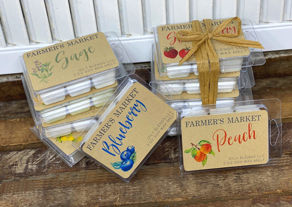 Farmer's Market Soy Wax Melts - 3 oz - Oily BlendsFarmer's Market Soy Wax Melts - 3 oz